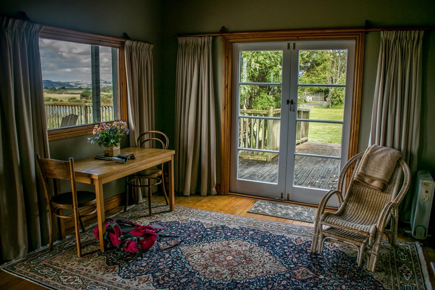 garden access through doors